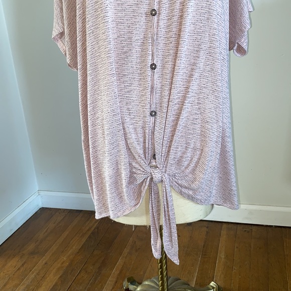 EVRI 3X heathered light pink top - Picture 4 of 7